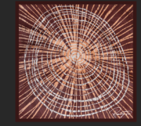 Design Name - Ashamu 1 size- 33X33cm description silk twill with hand rolled hem double side printing-1